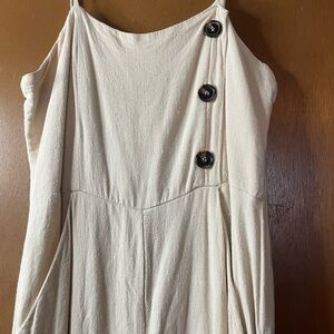 Forever 21 Cream jupsuit